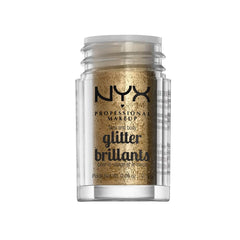 NYX Professional Makeup Face and Body Glitter Ruby Red jar adds bold sparkle to cheeks