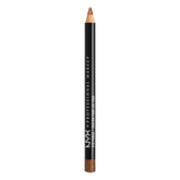 NYX Slim Eye Pencil Bronze Shimmer closeup shows creamy, long-wearing formula for defined eyes.