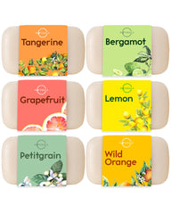 O NATURALS citrus soap collection packaging showcases eco-friendly presentation for gifting.