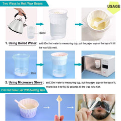 OAKEER paper cups keep application neat during waxing
