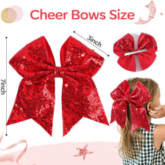 OAOLEER 7-inch bow enhances photoshoots and performances with bold sparkle.
