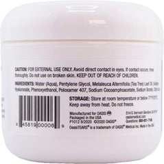 Oasis LID & LASH wipes applied to eyelids for no rinse cleansing.