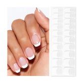 Oauee semi-cured gel nail strips pack displays diverse colors for easy at-home manicures.
