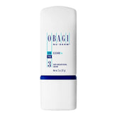 Obagi Nu-Derm Clear Fx jar close-up highlights brightening cream for even tone.