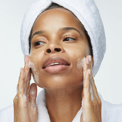 Obagi Nu-Derm Foaming Gel lather spreads smoothly for clean feel.