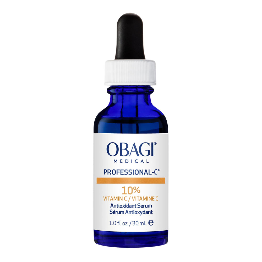 Obagi Professional-C 10% serum bottle close-up showing brightening potential