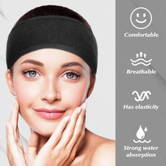 obeoby spa headbands four-pack in multiple colors ideal for daily hair care