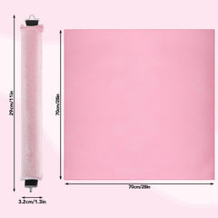 obeoby no-heat curlers with pink silk scarf for secure overnight styling