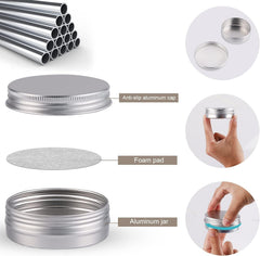 OBKJJ aluminum storage tin suitable for food storage and candy keeping