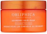 Obliphica Seaberry Hair Mask packaging highlights premium conditioning for scalp care.