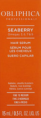 Obliphica Seaberry Leave-In Serum dispense-action shows easy mess-free application for quick styling