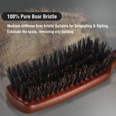O BRUSHZOO detangling hair brush eases knots for quick styling.