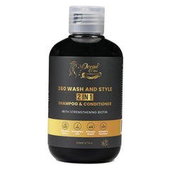 Ocean View Deep Waves Pomade bottle pour showcases hydrating cleanse for defined, salon-like waves.