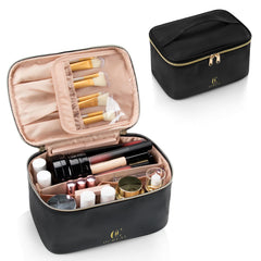 OCHEAL makeup bag side view shows compact travel-ready design.