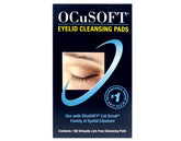 OCuSOFT Dry Replacement Pads box-front for eyelid cleansing and routine use