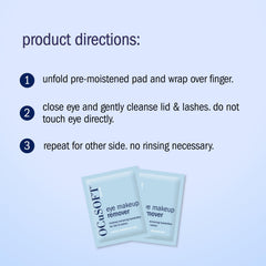 OCuSOFT fragrance-free formula towelettes reduce irritation for sensitive eyes.