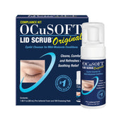 OCuSOFT Lid Scrub Original foaming pump enables easy daily eyelid cleansing.