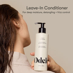 Odele Leave-In Conditioner pump-dispense shot highlights easy, lightweight application.