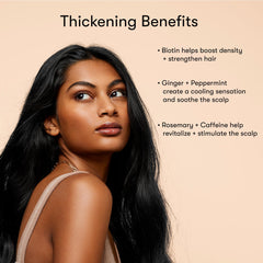 Odele Thickening Shampoo pump close-up for easy daily use