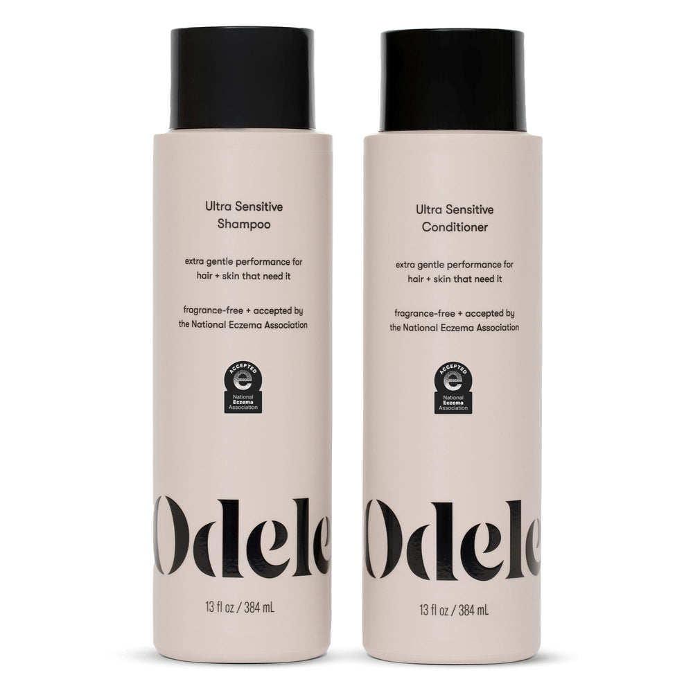 Odele Ultra-Sensitive Shampoo bottle with sulfate-free cleansing for sensitive scalps