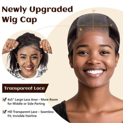 OFBIC lace wig cap adjustable Velcro provides snug, customizable fit