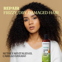 Offernova Castor Oil pour demonstrates easy dispensing for daily use