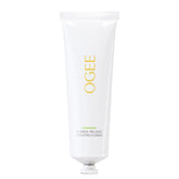Ogee Botanical Brilliance Exfoliating Cleanser bottle closeup shows gentle exfoliation for glow.