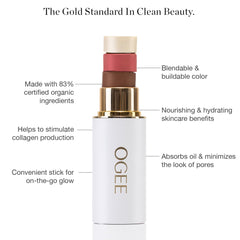 Ogee contour stick swatch showing natural definition