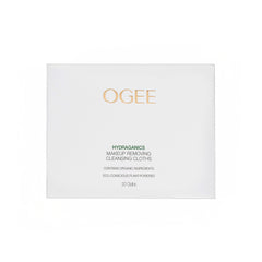 Ogee gentle makeup remover wipes pack closeup showing hydrating formula