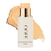 Ogee Sculpted Complexion Foundation Stick Aspen 1.0W close-up of flawless finish and even tone