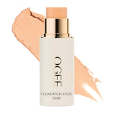 Ogee Sculpted Complexion Foundation Stick Cedar swatch balances pink-beige undertones.