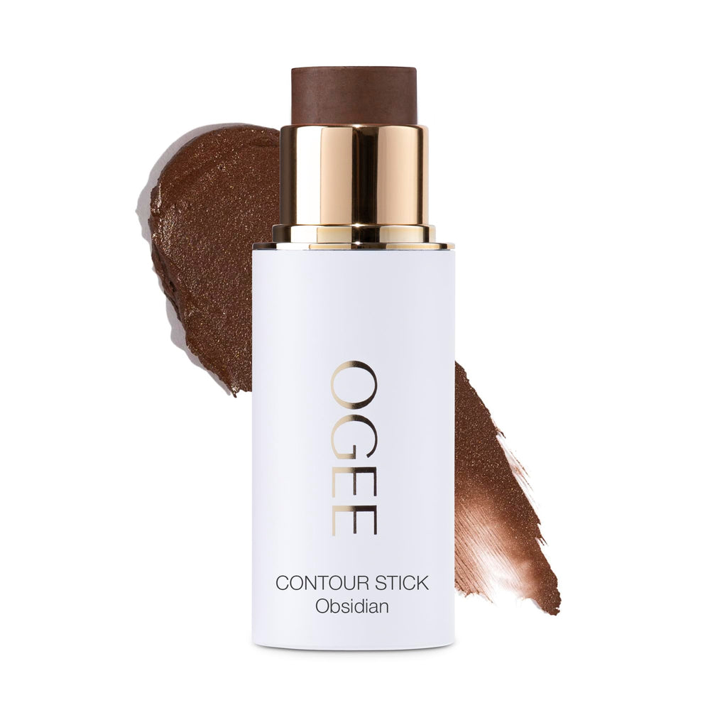 Ogee Sculpted Face Stick Obsidian Matte Deep Bronze compact ready for contour.