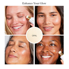 Ogee Sculpted Face Stick Opal-StarLight swatch shows natural sheer-to-buildable glow.