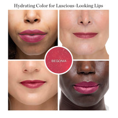 Ogee Begonia swatch demonstrates buildable color for versatile wear.