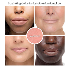 Ogee Magnolia on lips demonstrates sheer color finish