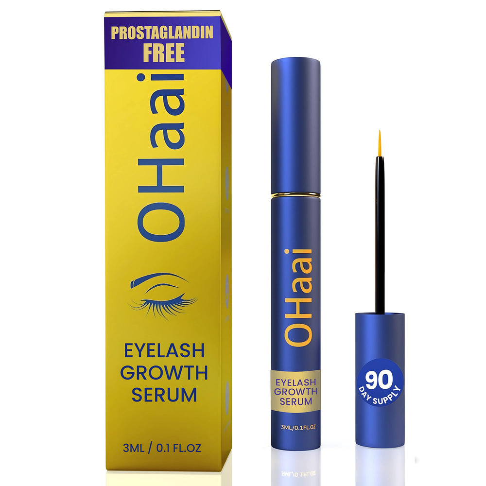 OHaai eyelash serum bottle promotes gentle lash nourishment