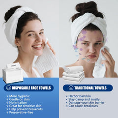 OHOO face towels soft texture highlights gentle cleansing suitable for sensitive skin