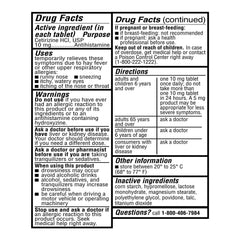 Ohm Cetirizine 10 mg tablets shown for daily non-drowsy allergy support
