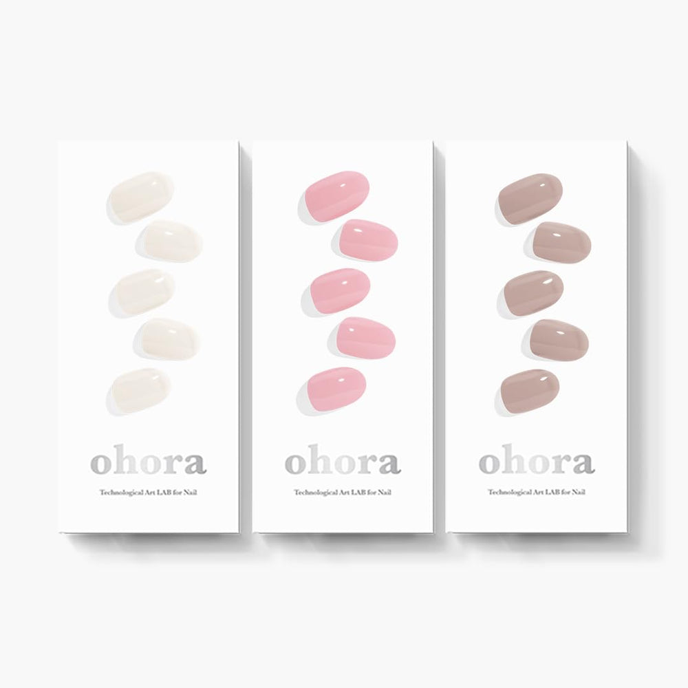 ohora Daily Trio N-Cream Cotton closeup shows smooth edges for a salon-ready DIY manicure.