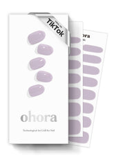 ohora N Cream Lavender wraps closeup shows salon-quality finish with lasting wear