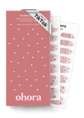 ohora N Love Bomb pack showing 30 wraps for quick at-home manicure