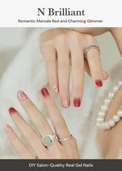 ohora nail wraps 30-piece set close-up highlighting versatile at home styling.