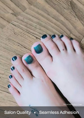 ohora pedi strips application steps with prep pads file and stick
