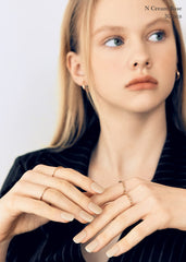 ohora salon-quality nude nails closeup on varied nail shapes