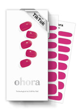 Ohora láminas uñas N Tint rojizo con acabado gel duradero