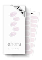 ohora semi-cured gel nail strips n glazed donut pack: salon-ready color kit for DIY nails.