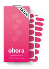 ohora semi cured gel nail strips It's That Pink box showcases salon-grade at-home manicure prep