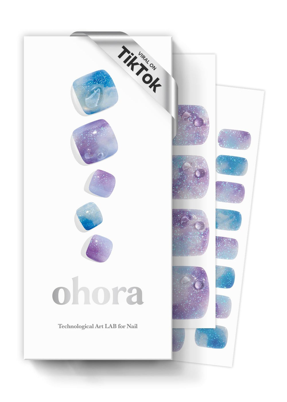 ohora ajisai drop box showing packaging for at-home salon-quality pedicure