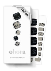 ohora semi-cured gel pedi strips p heart lace pack for at-home pedicure.