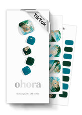 ohora Semi-Cured Gel Pedi Strips solid color swatch for durable at-home color options